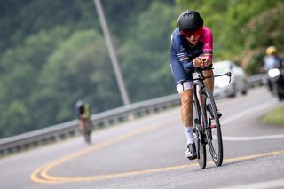 Amber Neben (PX4 Sports) on her way to defending her US national time trial title on Thursday
