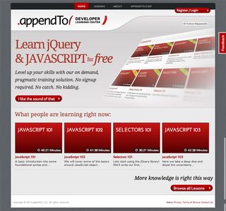 append.to jQuery learning course