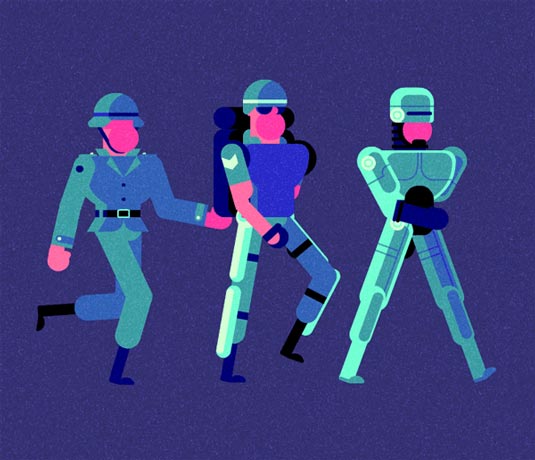 Robin Davey Exosuit illustration