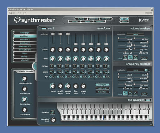 The oscillators are no analogue clones and offer a varied range of waveforms and effects