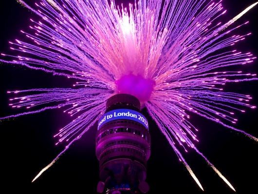 BT Tower - celebrating 2012 Olympics in style