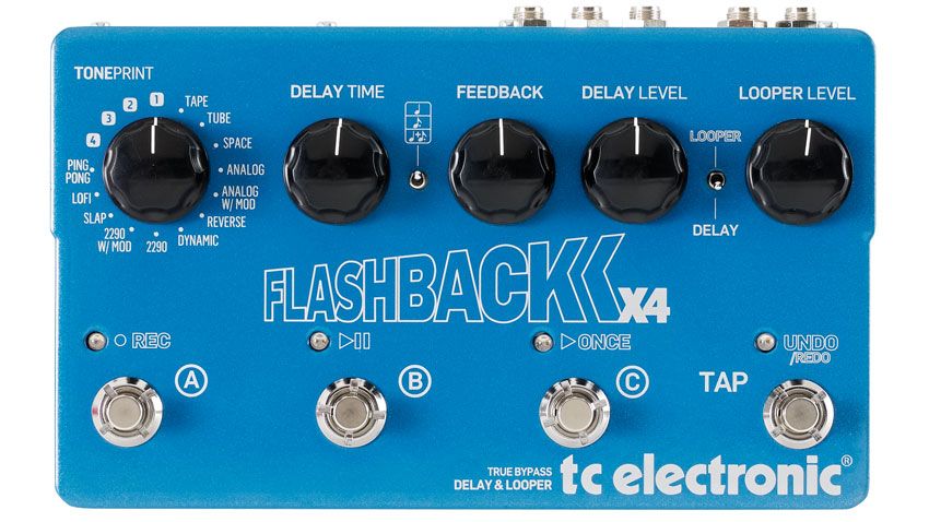 Like Line 6's DL4, the Flashback X4 features three footswitchable delays plus tap tempo