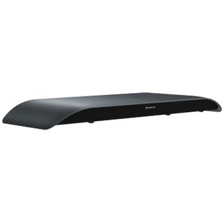 Product render of the BlueAnt Soundblade Under-Monitor Soundbar.