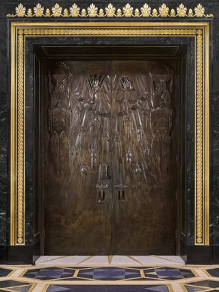 The bronze doors to Grand Temple