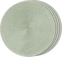 FunWheat Round Braided Placemats Set of 4