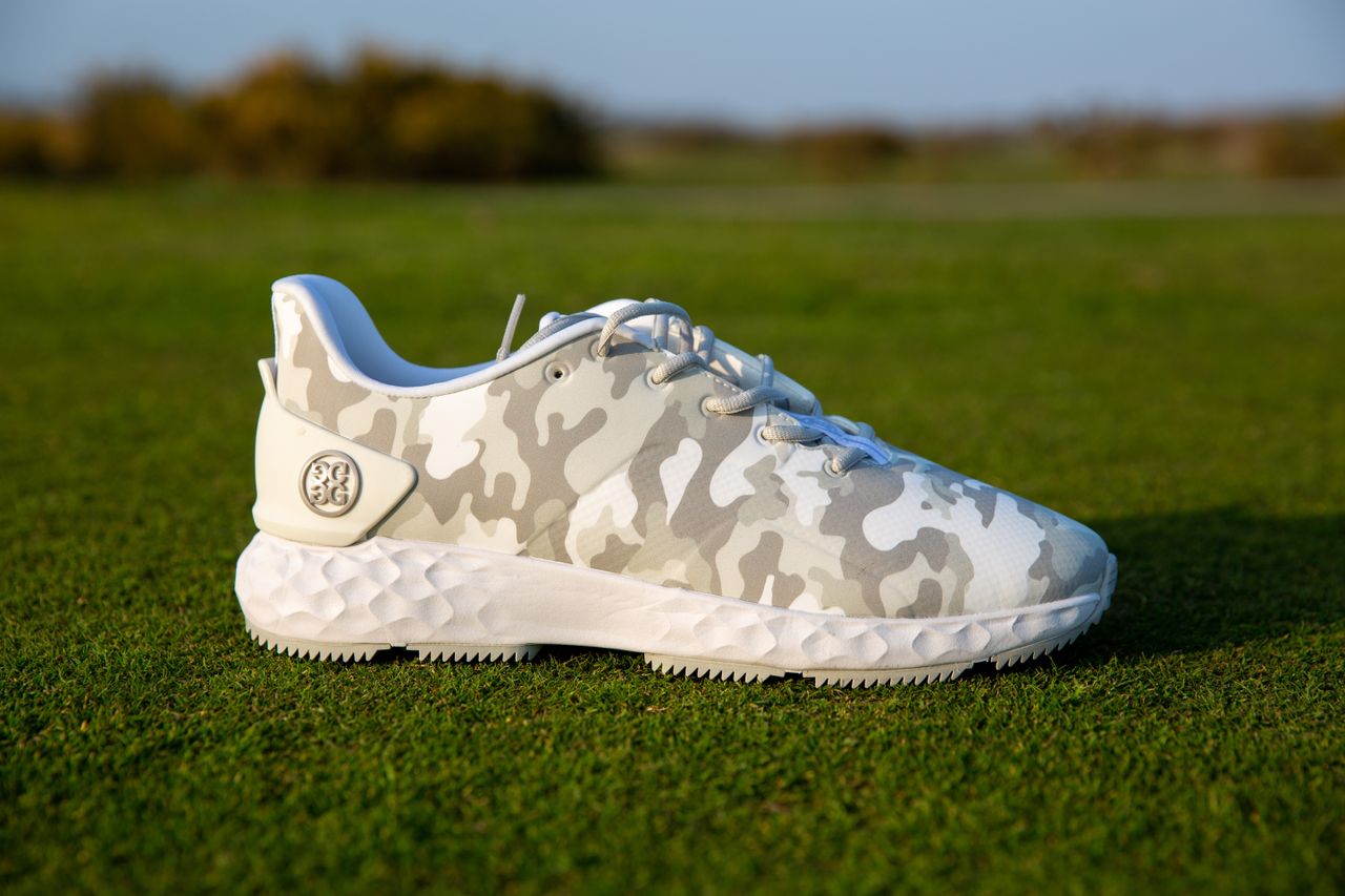 G/FORE MG4+ golf shoes in camo grey