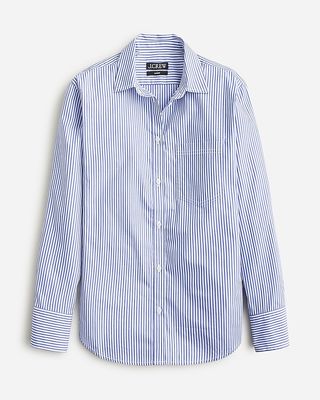 Garçon Poplin Cotton Striped Classic Shirt