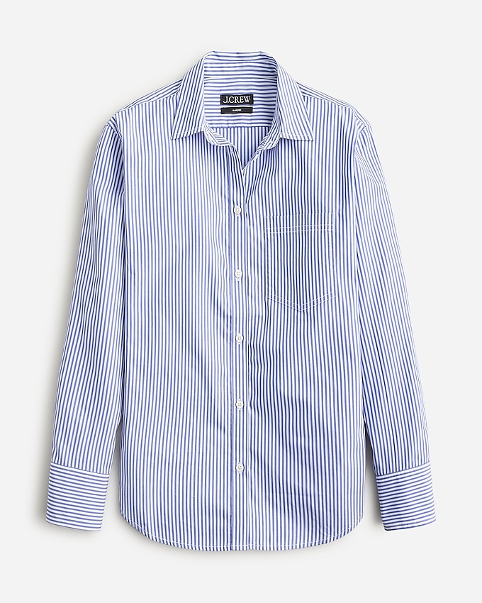 Garçon Classic Shirt in Striped Cotton Poplin