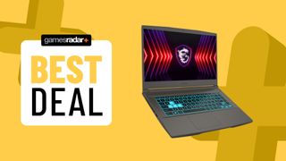 MSI Thin on a yellow background with best deal badge