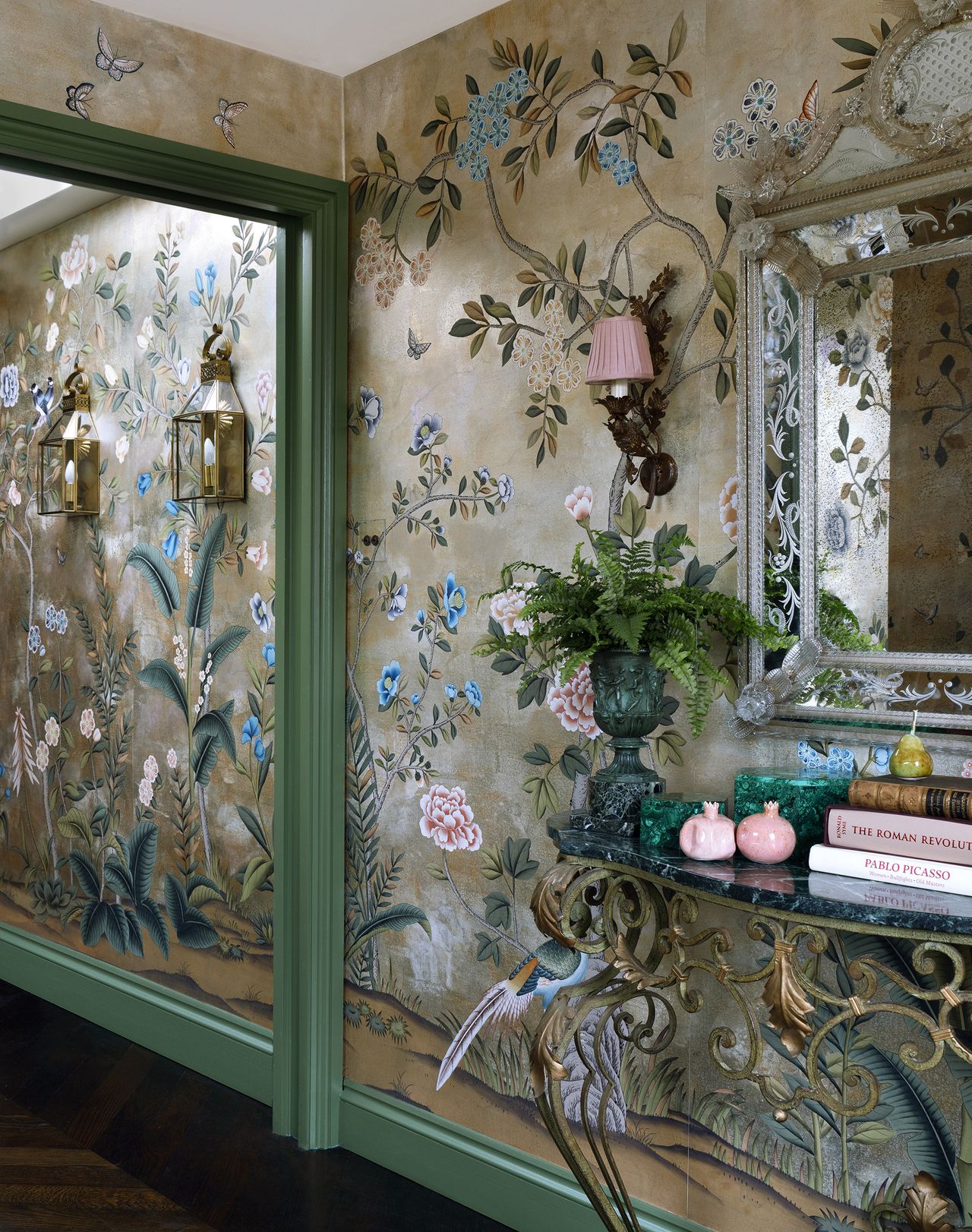 thumbnail image 2 of GCFET Chinoiserie Kitchen Towels Set - Floral Blue And... 2 of 12