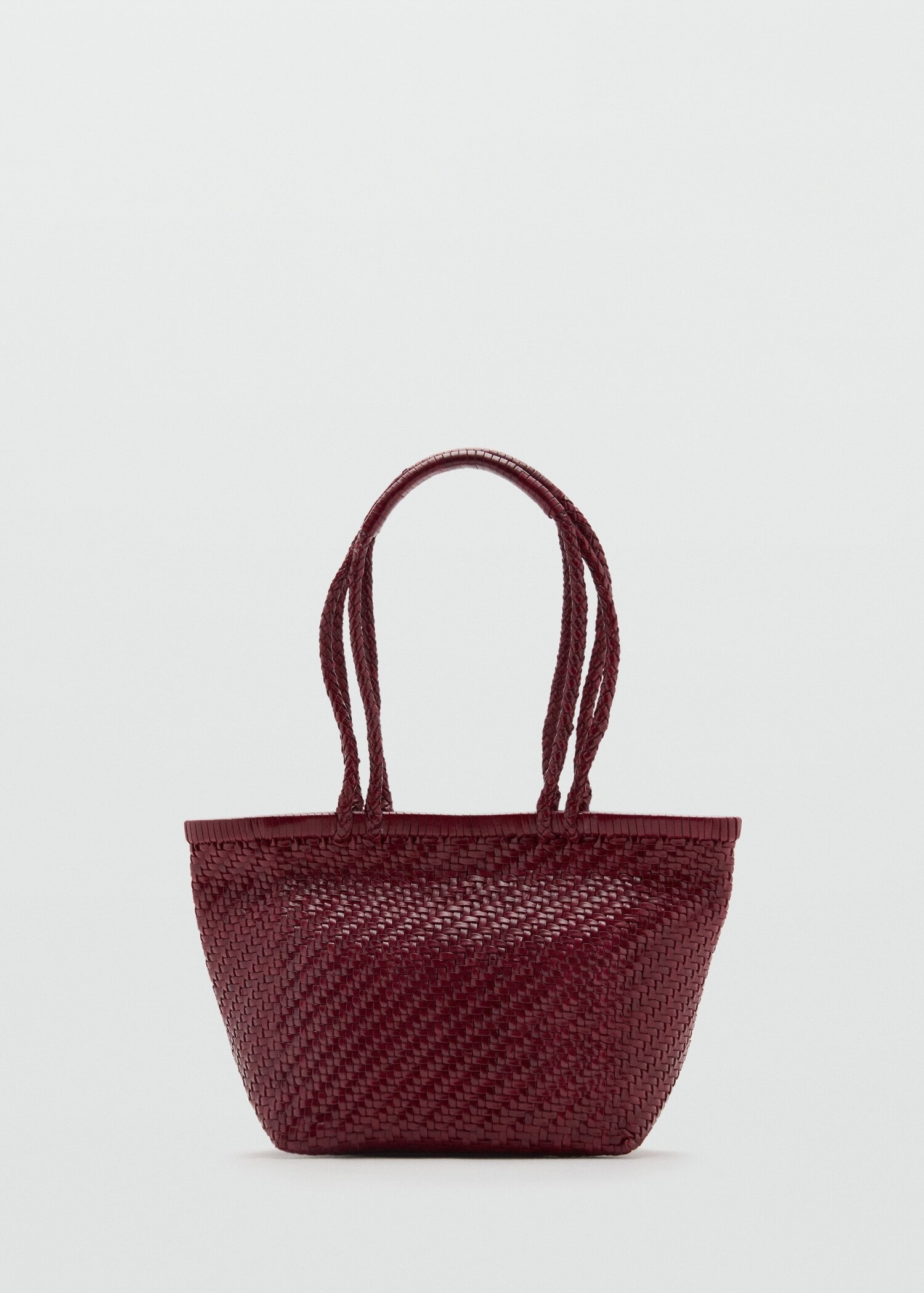 Mango , Medium Braided Leather Bag (Was $250)