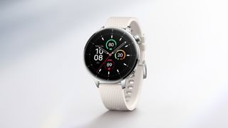 The OnePlus Watch 3 43mm against a white background.
