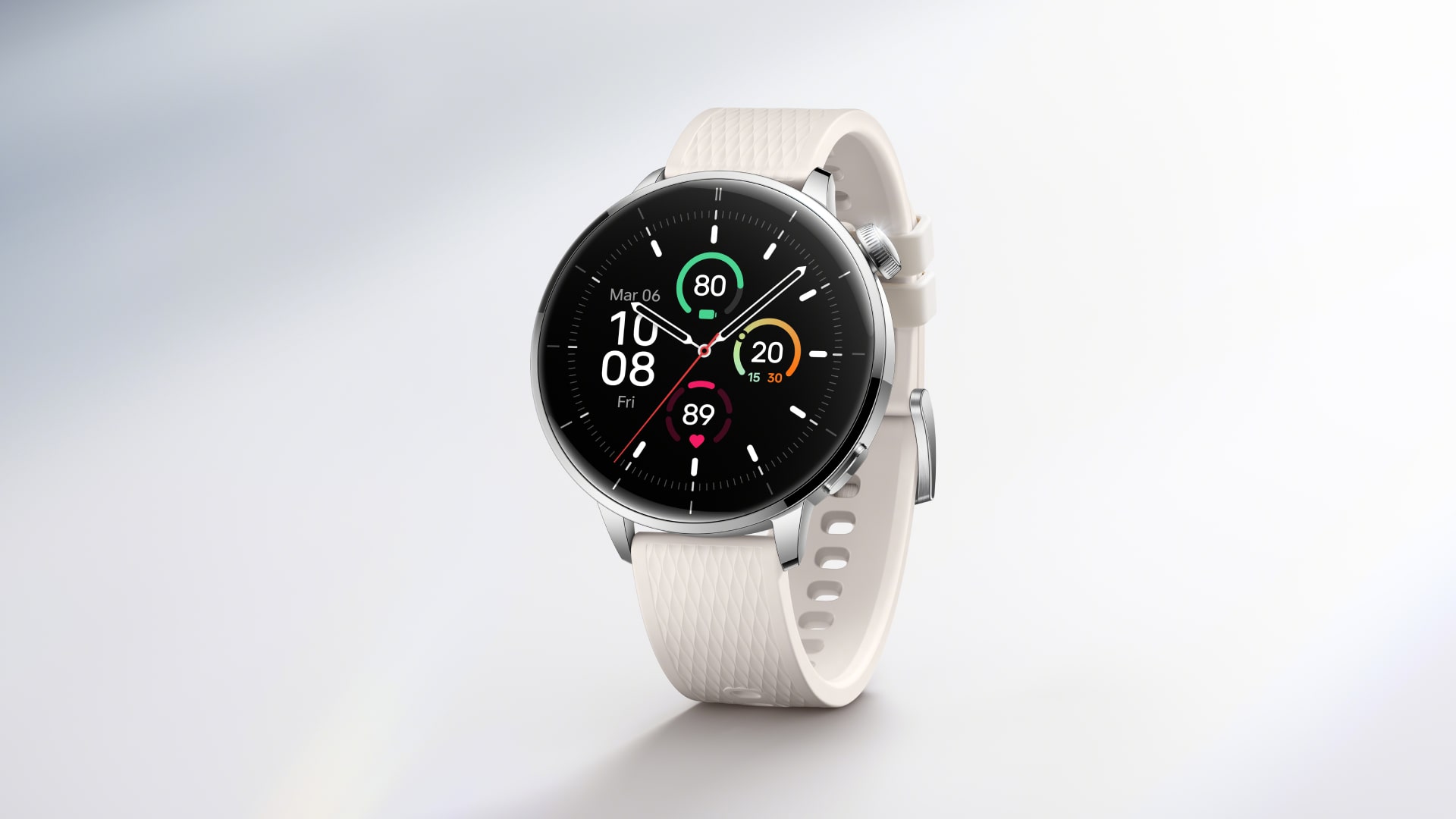 The OnePlus Watch 3 43mm against a white background.