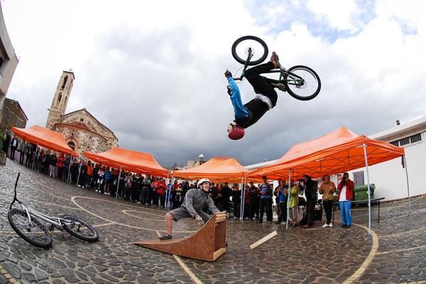 A trials show provided some additional entertainment