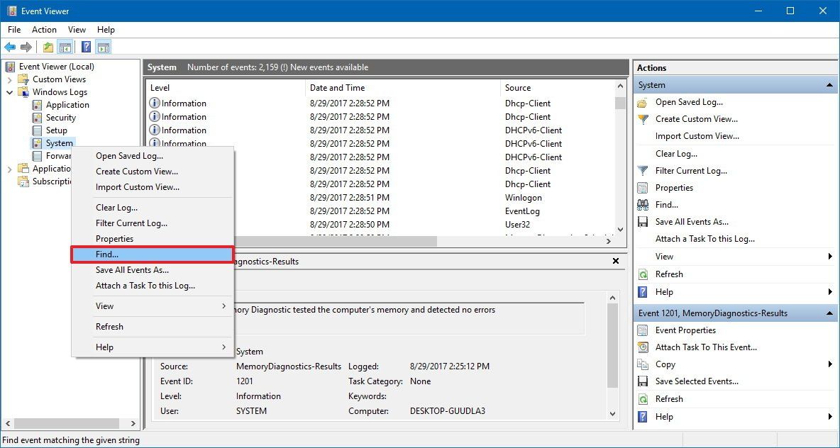 How to check your Windows 10 PC for memory problems Windows Central