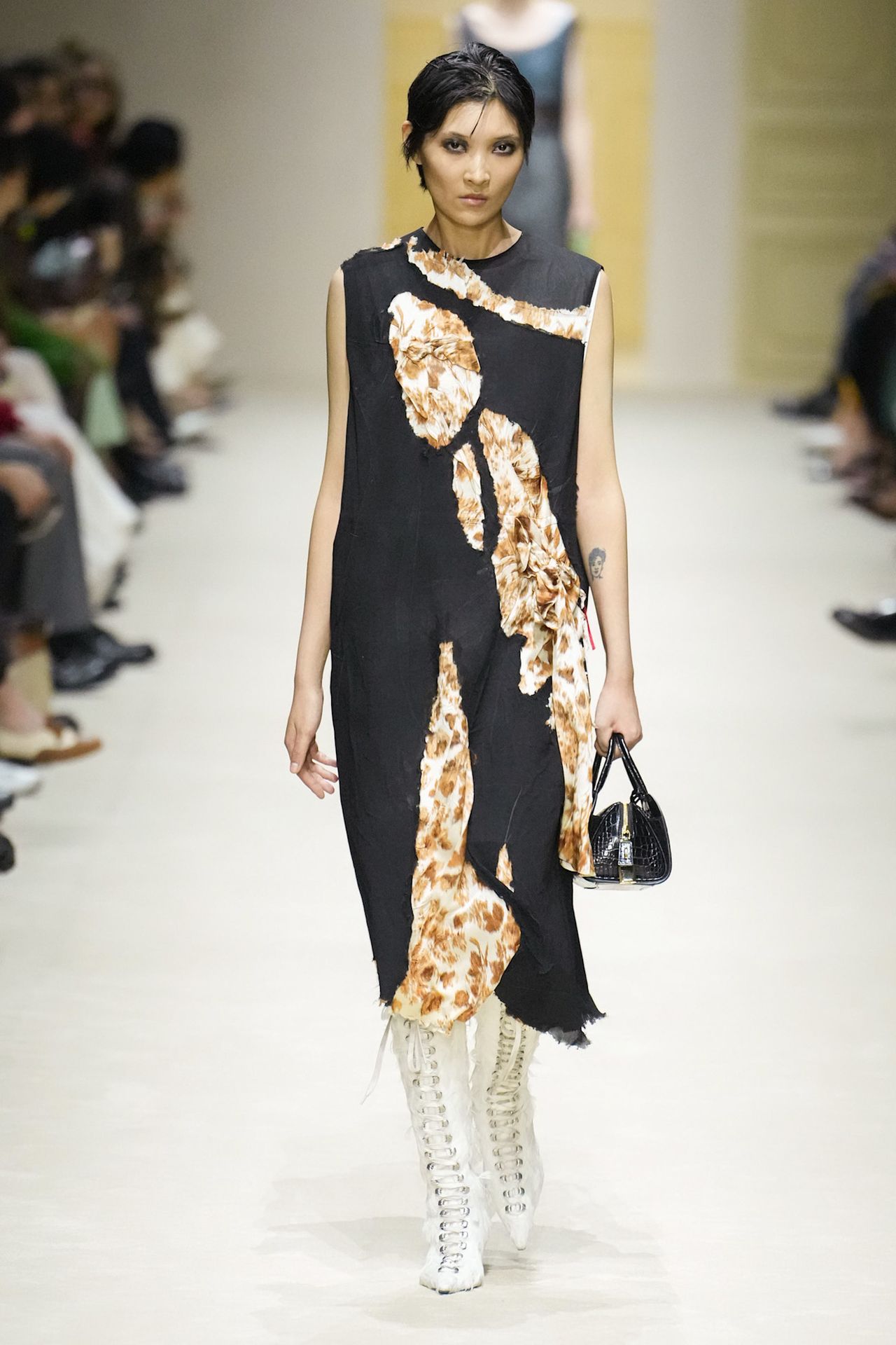 A runway look from the Prada Fall 2026 collection