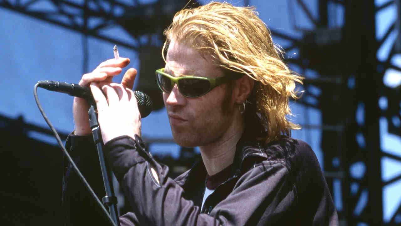 Mark Lanegan of the Screaming Trees onstage in 1996