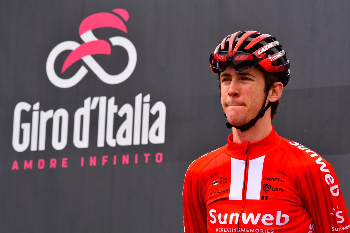 Chad Haga (Team Sunweb) at the start of stage 17 of the Giro d'Italia