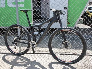 Cannondale showed off its stunning new Scalpel 29 at the Sea Otter Classic. Total claimed weight as pictured here is just 9.84kg (21.70lb).