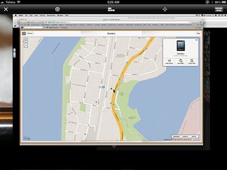 Find My Phone map showing location of your ipad