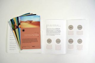 Designed by Rebecca Williams for travel company Astray, these brochures are categorized by region, season and trip style, and open up to reveal information about the company and what to expect when you travel with them