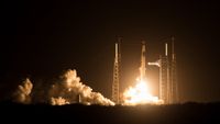 A Falcon 9 rocket launches SpaceX's Crew-12 astronaut mission toward the International Space Station from Florida's Space Coast on Feb. 13, 2026.