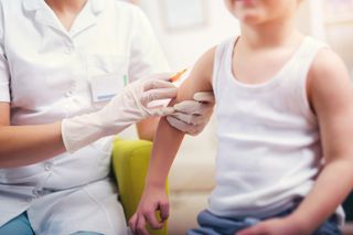 Two doses of the measles vaccine is 97% effective against the disease.