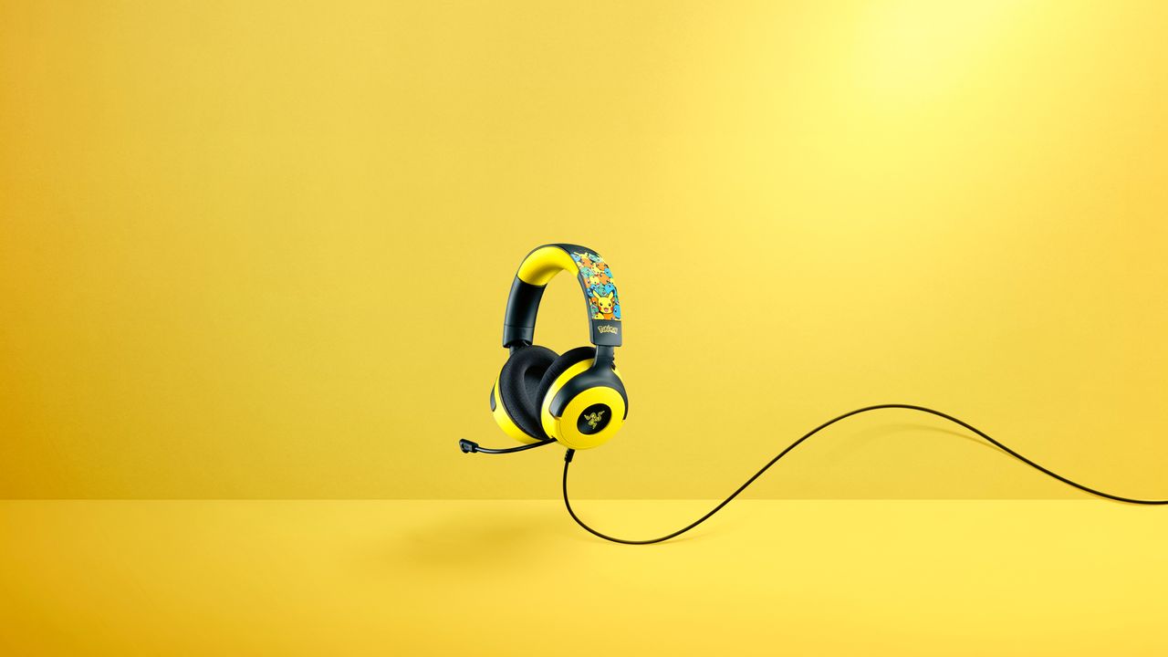 Render of the Razer x Pok&eacute;mon Collection of PC gaming accessories.