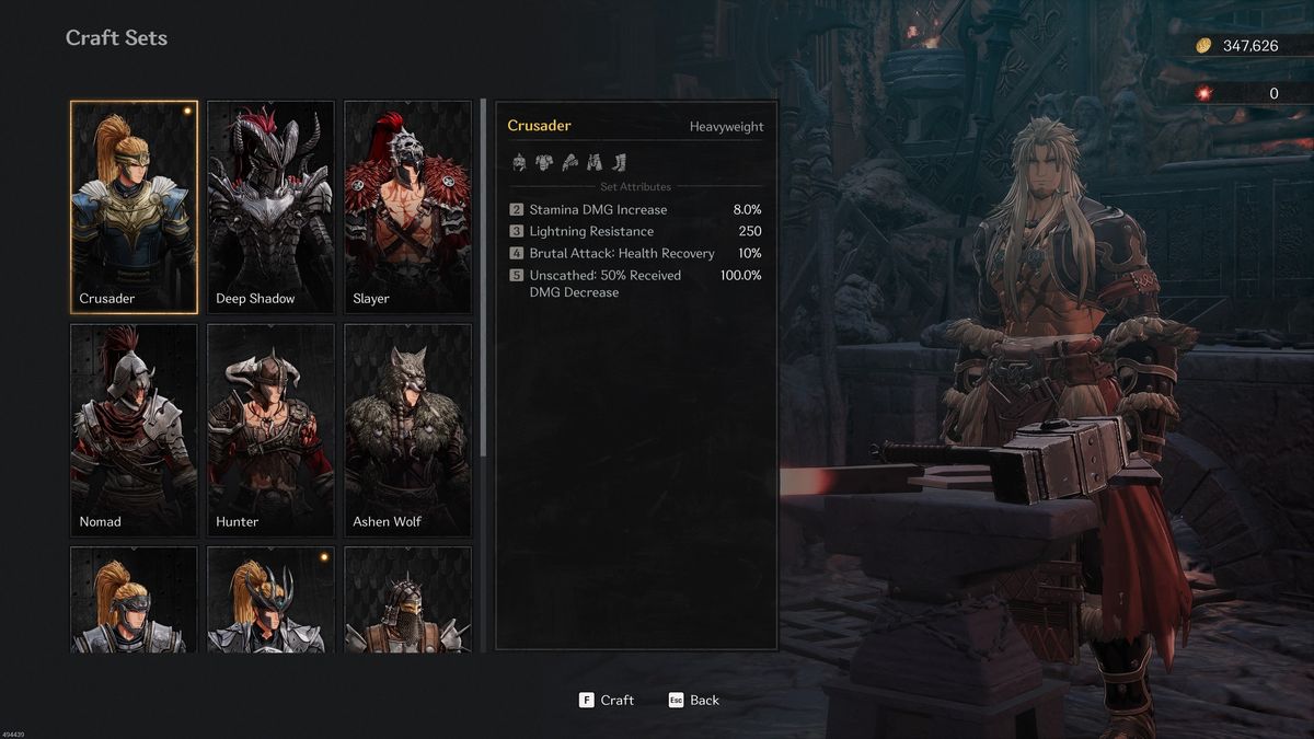The First Berserker: Khazan blacksmith menu
