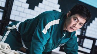 Lee Jung-jae in his #456 green tracksuit in "Squid Game" season 2