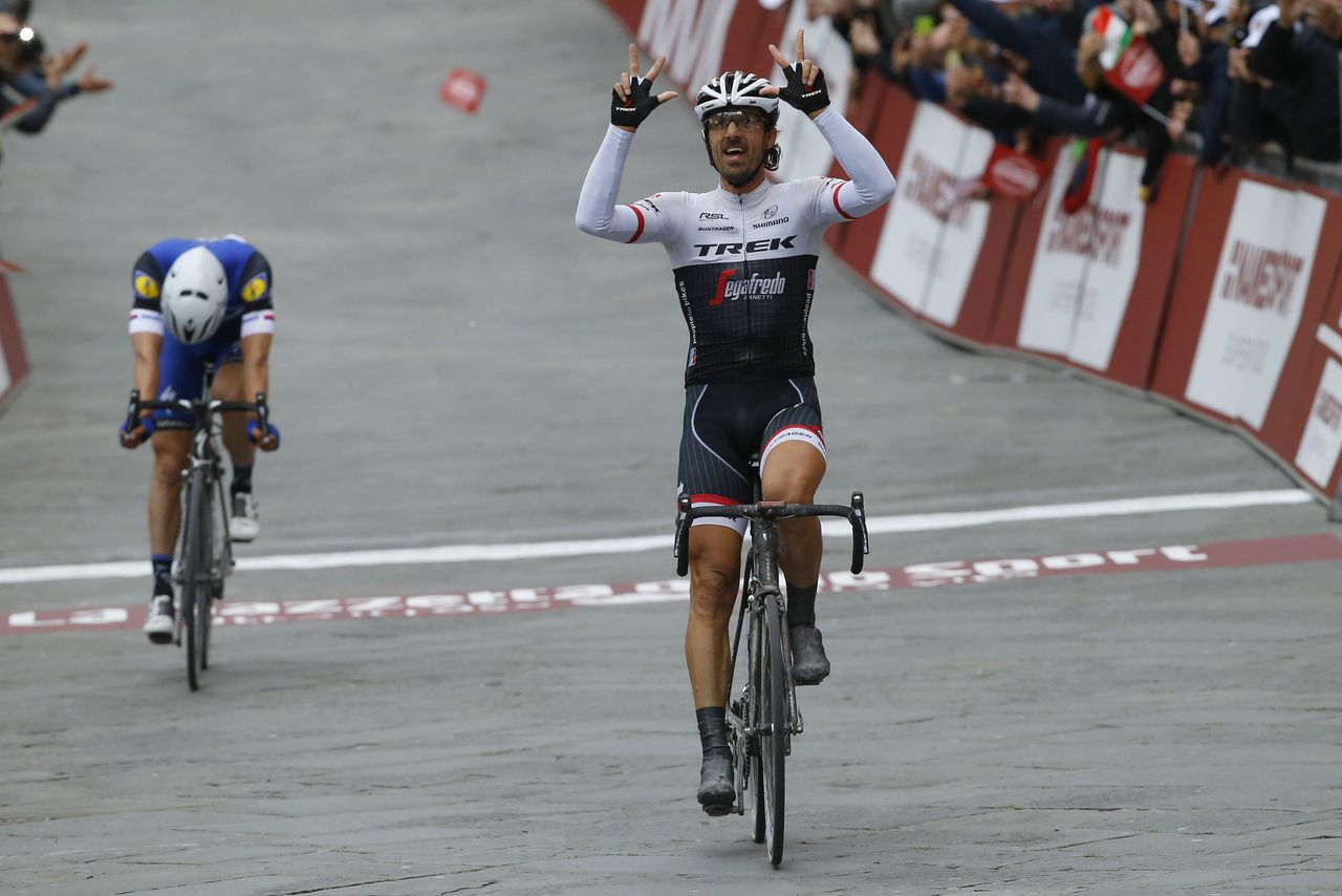 Fabian Cancellara (Trek-Segafredo) wins Strade Bianche