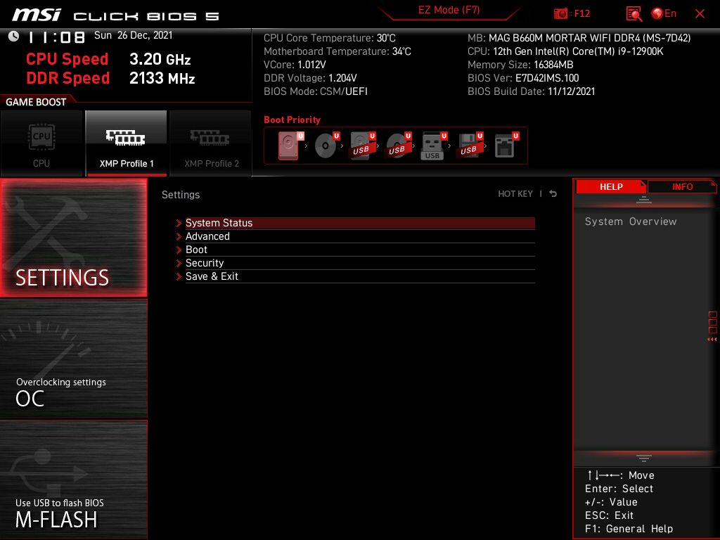 MSI MAG B660M Mortar WIFI DDR4