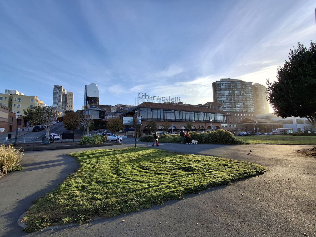 Ghiradelli Square shot in ultrawide by Galaxy A35