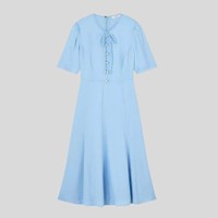 Montana Pale Blue Crepe Tea Dress, £279 | LK Bennett