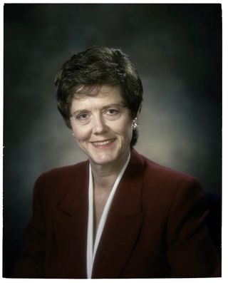 Carolyn Leach Huntoon is the first woman ever to have served as director of NASA's Johnson Space Center in Houston. She led the center from Jan. 6, 1994 to Aug. 4, 1995.