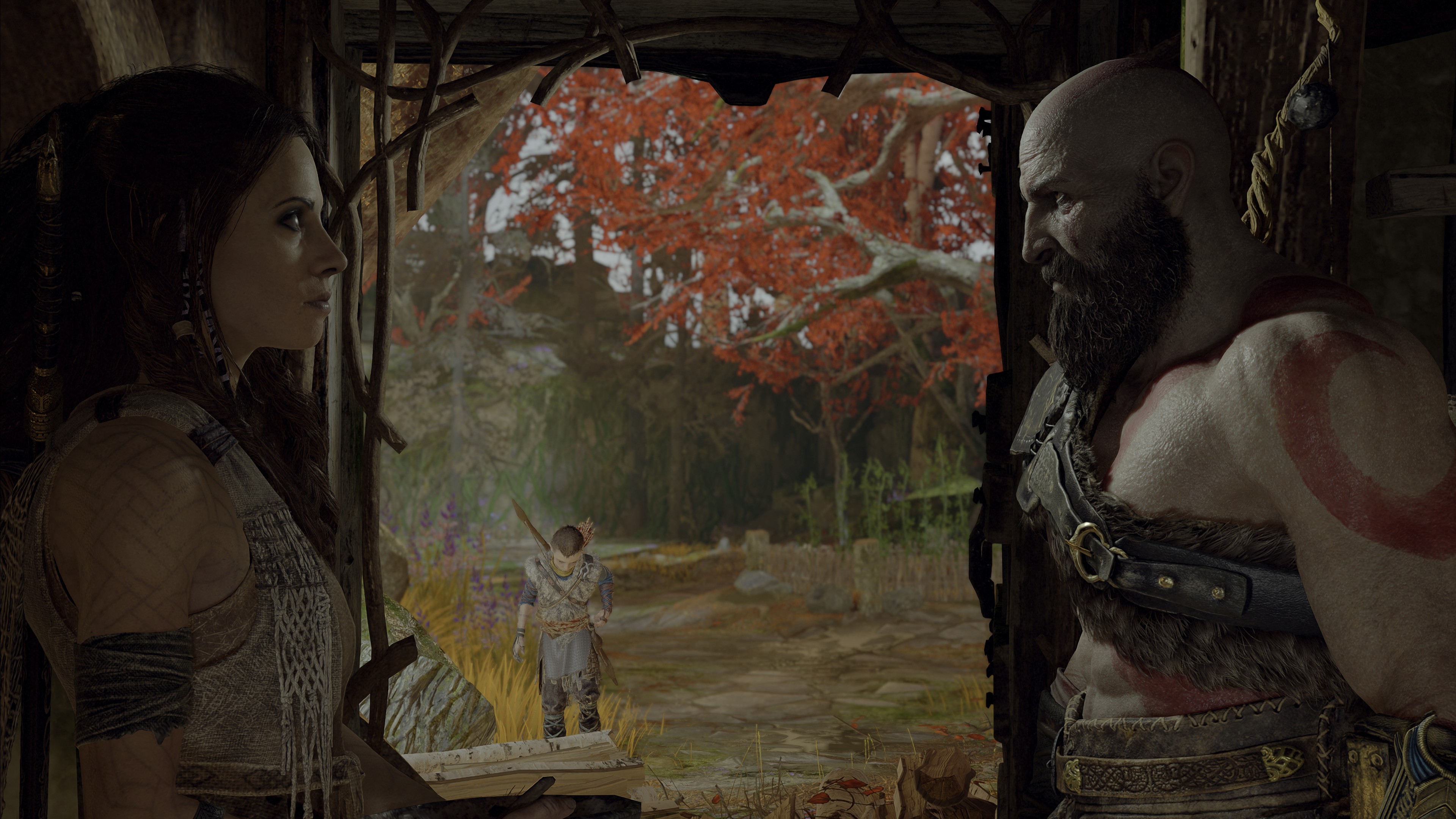 God of War - Freya and Kratos
