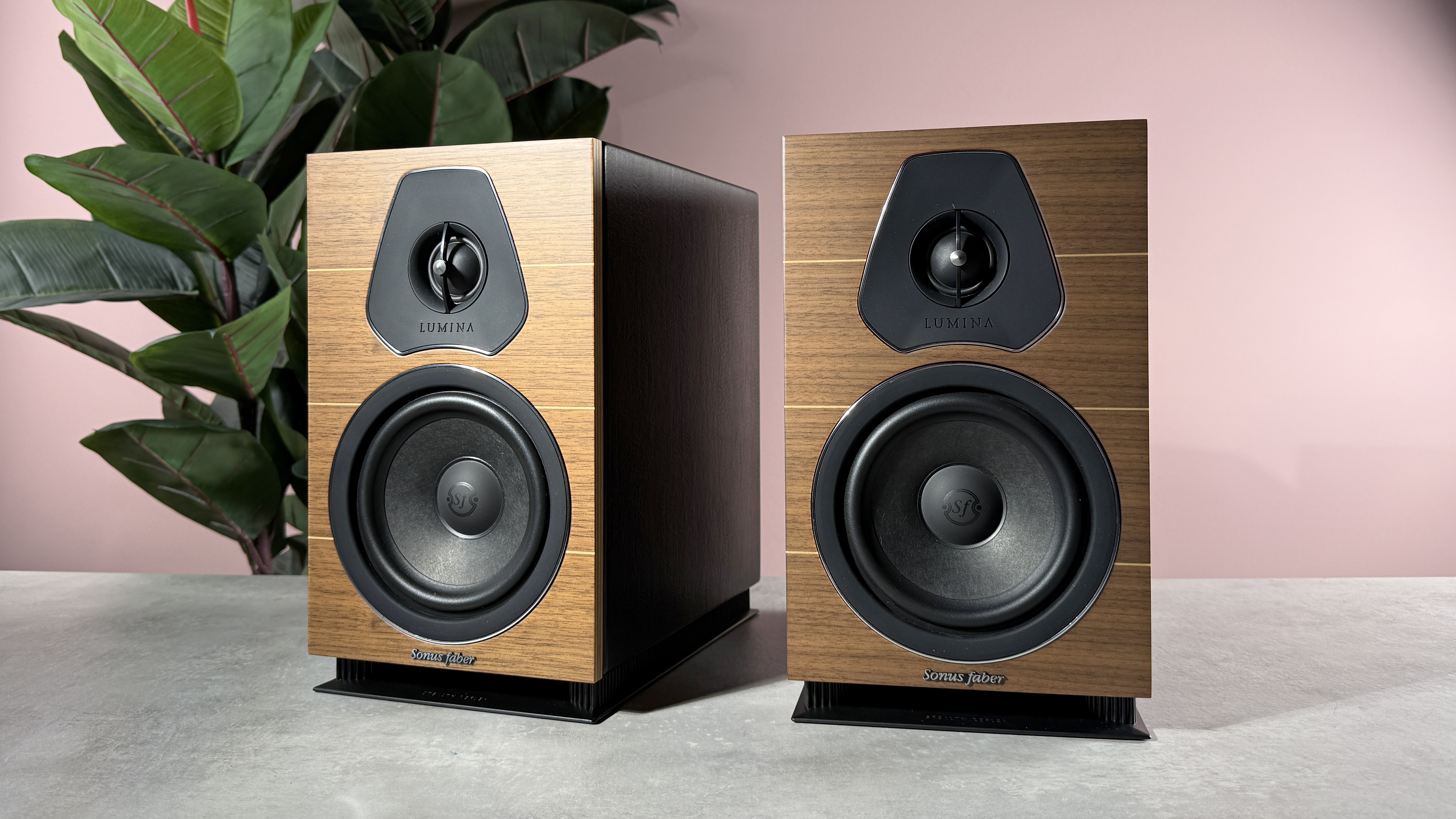 Sonus Faber Lumina II on the surface of the stone