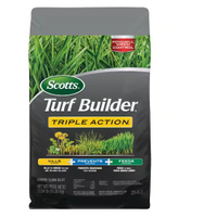 Scotts Turf Builder Triple Action Lawn Fertilizer, 11.31 lbs. 4,000 sq. ft | $34.97 at Home Depot