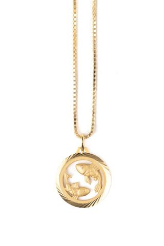 gold zodiac necklace