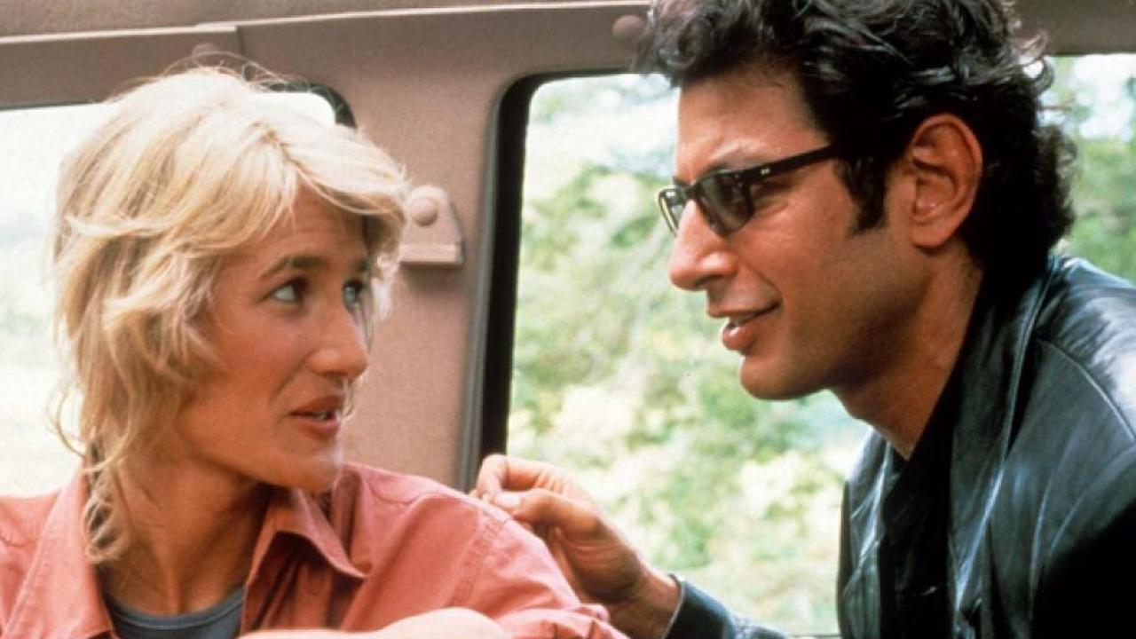 Laura Dern and Jeff Goldblum in Jurassic Park 1993