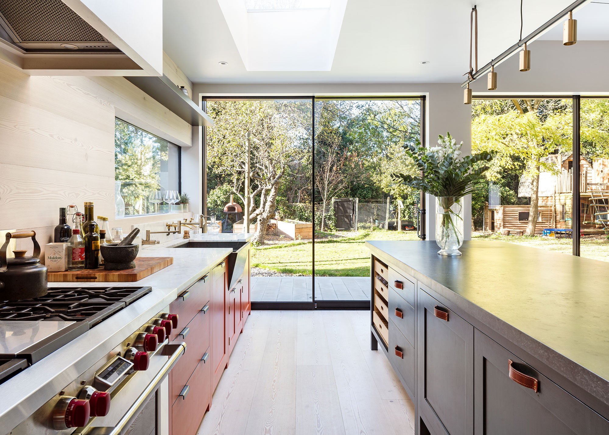 kitchen extension with sliding doors