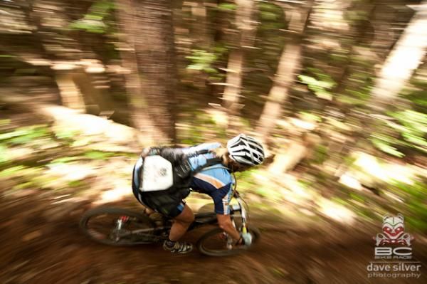 A rider during stage 2 of the BC Bike Race