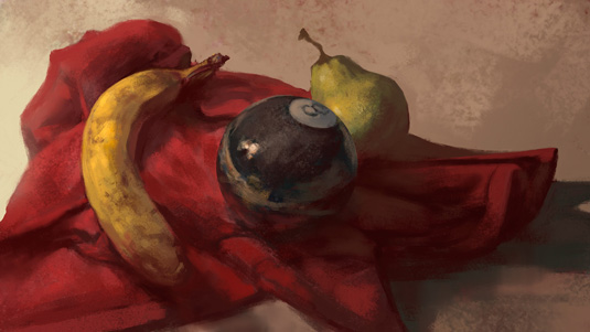 Noah Bradley art camp still life