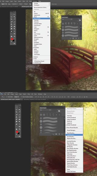 Photoshop Brushes: Loading custom brushes