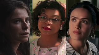 Jessie Buckley in Hamnet, Taraji P. Henson in Hidden Figures and Salma Hayek in Frida