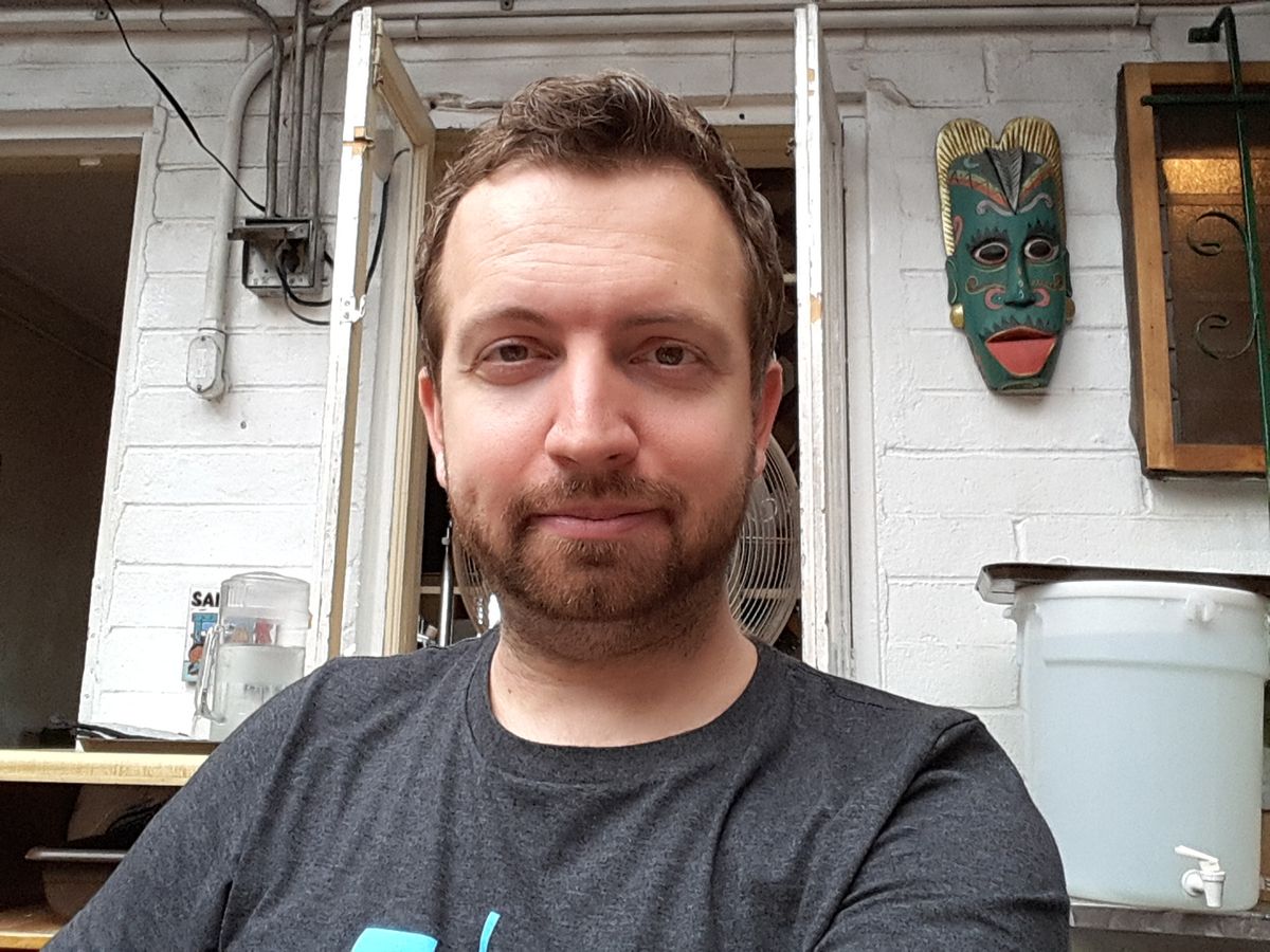 The front-facing camera does okay too, again, with ample light