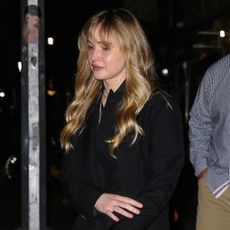 Jennifer Lawrence leaving a dinner date with Dakota Johnson in New York City.