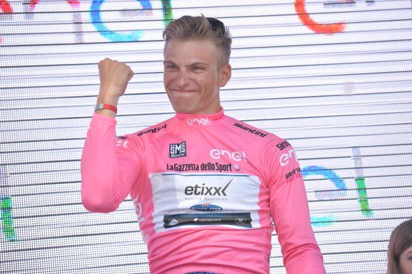 Marcel Kittel (Etixx-QuickStep) in pink