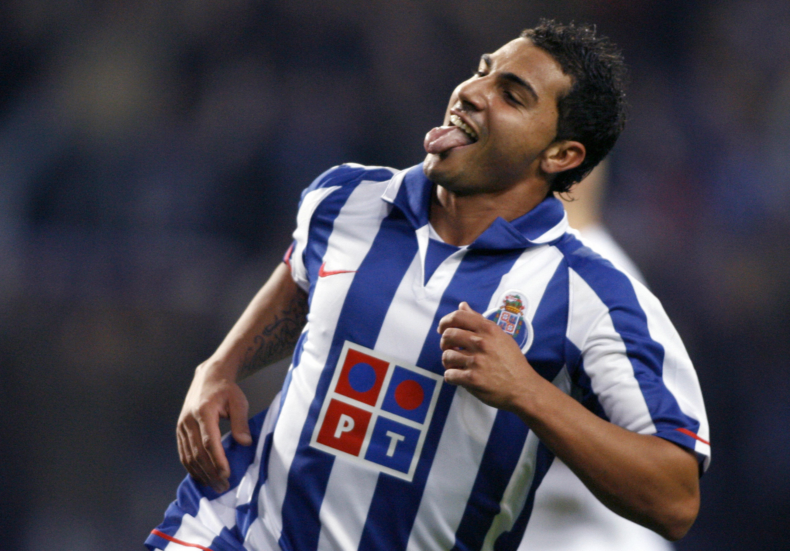 Ricardo Quaresma celebrates a goal for Porto against Besiktas in December 2007.