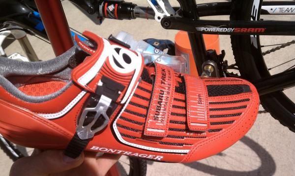 These red shoes are one of my favorite new pieces of equipment. They even have my name on them. Oh yeah!